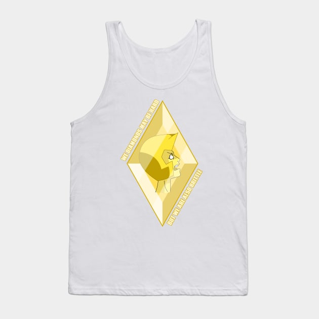 Steven Universe Yellow Diamond Tank Top by LICENSEDLEGIT